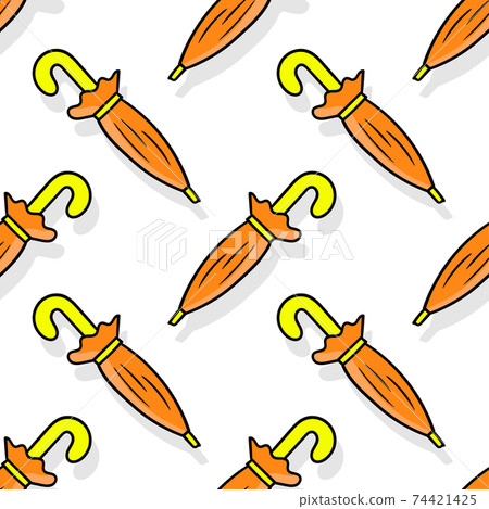 rain umbrella seamless pattern textile print.... - Stock Illustration ...