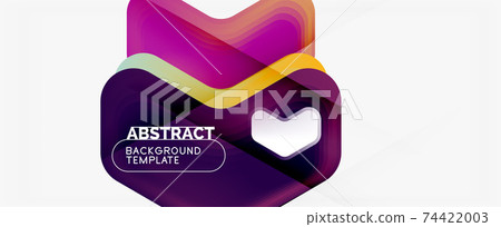 Vector 3d arrow geometric composition, abstract background for business or technology presentation, internet poster or web brochure cover, wallpaper Vector 3d arrow geometric composition, abstract background for business or technology presentation, internet poster or web brochure cover, wallpaper 74422003