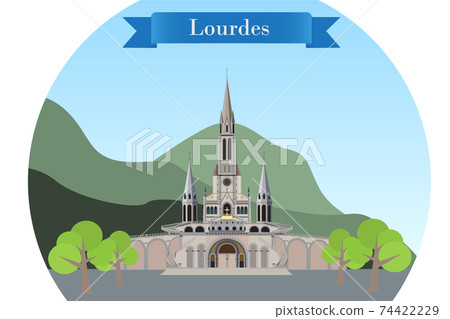 Rosary Basilica in Lourdes, France 74422229
