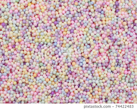 Small colorful pastel balls 74422483