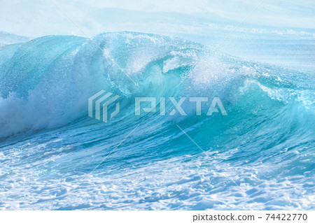turquoise waves at Sandy Beach, Hawaii turquoise waves at Sandy Beach, Hawaii 74422770