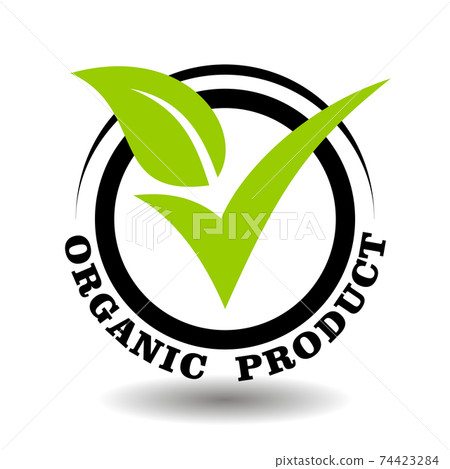 better life organic logo concept with rounded leaves and v people shape  Stock Vector