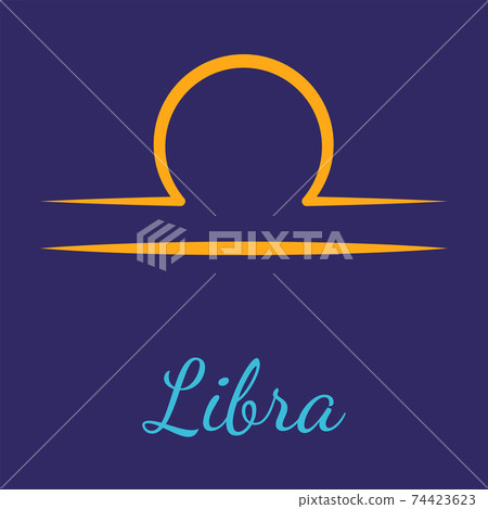 Libra vector zodiac icon - Stock Illustration [74423623] - PIXTA