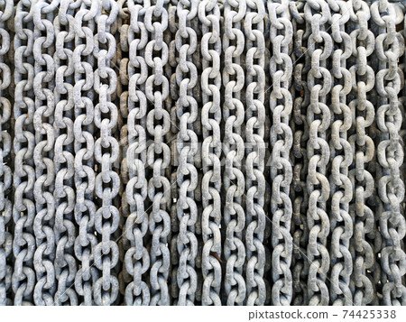 Anchor chain links as background 74425338