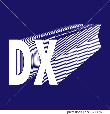 Accelerated DX image, an image of accelerating digital transformation 74426306