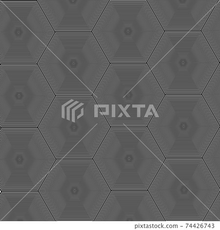 Black and white Abstract Psychedelic Art Background. Vector Illustration. EPS10 Black and white Abstract Psychedelic Art Background. Vector Illustration. EPS10 74426743