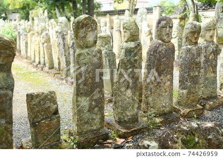 Stone Buddha at Gohyaku Rakanji Temple 74426959