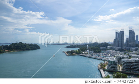 Singapore cityscape ocean view Singapore cityscape ocean view 74427224