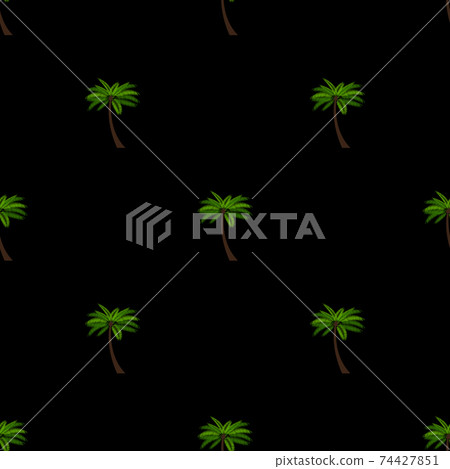 Seamless Pattern Background with Palm Vector Illustration EPS10 Seamless Pattern Background with Palm Vector Illustration EPS10 74427851
