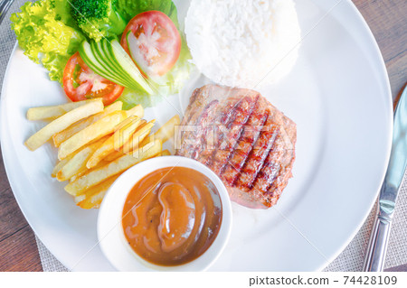 Grilled beef steak. Grilled beef steak. 74428109