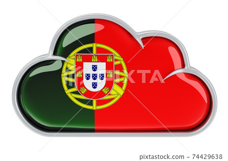 Cloud storage service in Portugal, 3D rendering Cloud storage service in Portugal, 3D rendering 74429638