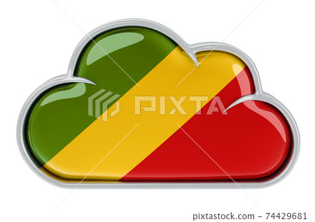 Cloud storage service in Congo, 3D rendering Cloud storage service in Congo, 3D rendering 74429681