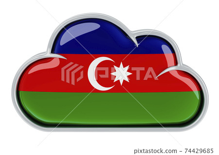 Cloud storage service in Azerbaijan, 3D rendering Cloud storage service in Azerbaijan, 3D rendering 74429685