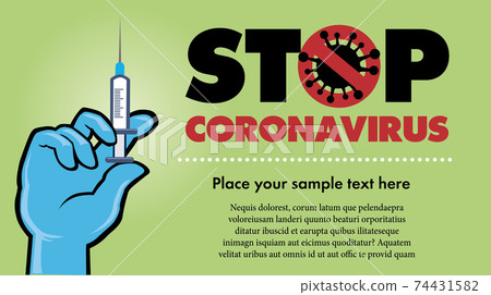 banner, disinfection, virus 74431582