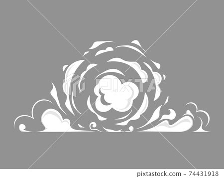 Cartoon smoke. Vector 74431918