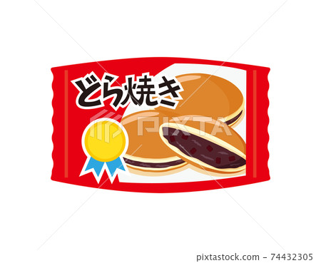 Vector illustration of frozen dorayaki Japanese sweets frozen food 74432305