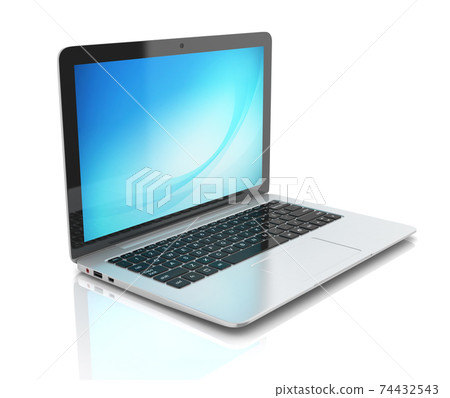 laptop notebook ultrabook isolated on white background laptop notebook ultrabook isolated on white background 74432543