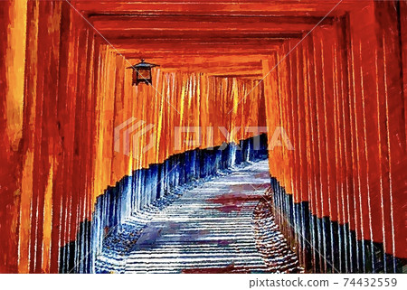 Scenery of Fushimi Inari Taisha Shrine in Kyoto 74432559