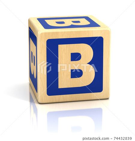 alphabet cubes 3d font letter B alphabet cubes 3d font letter B 74432839