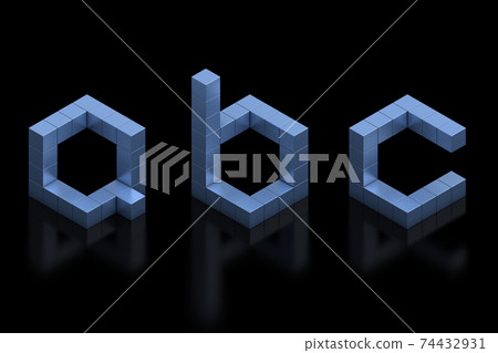 cubical 3d font letters a b c cubical 3d font letters a b c 74432931