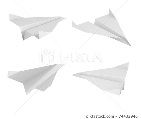 paper plane from different views paper plane from different views 74432946