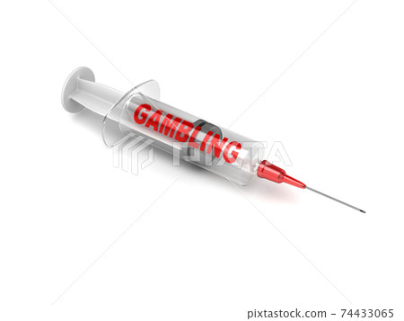 syringe gambling addiction 3d concept syringe gambling addiction 3d concept 74433065