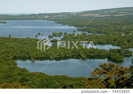 Onuma, Onuma, Pacific Ocean seen from Higureyama Observatory Onuma, Onuma, Pacific Ocean seen from Higureyama Observatory 74433885
