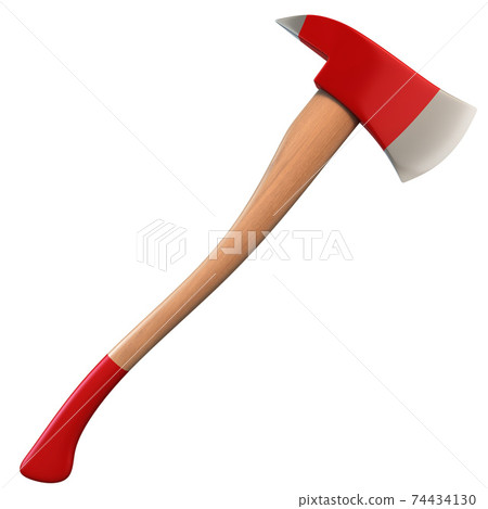 fire axe on white background 74434130