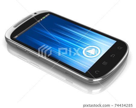 smart phone on white background 74434285