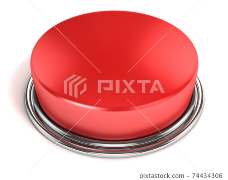 red button isolated on white background red button isolated on white background 74434306