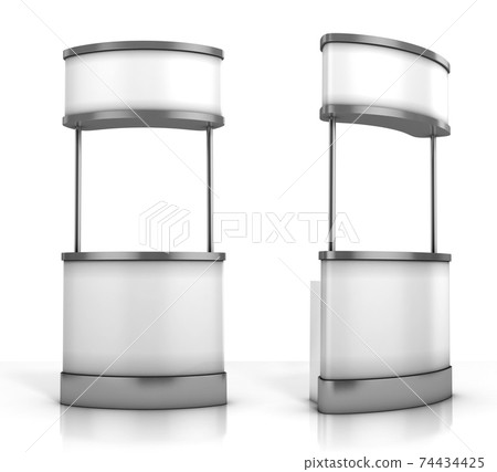 promotion counter on white background promotion counter on white background 74434425