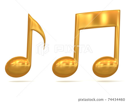 music note background 3d