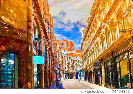 Cityscape of Birmingham, England 74434561