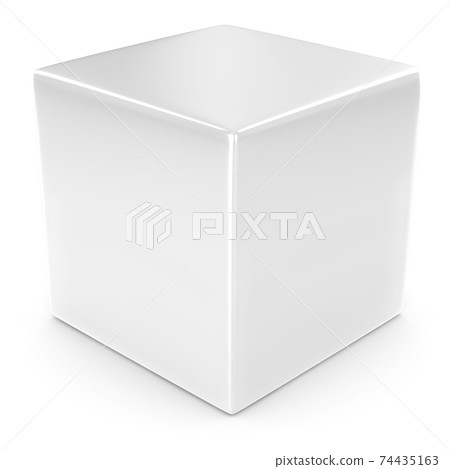 blank white cube 3d rendering blank white cube 3d rendering 74435163