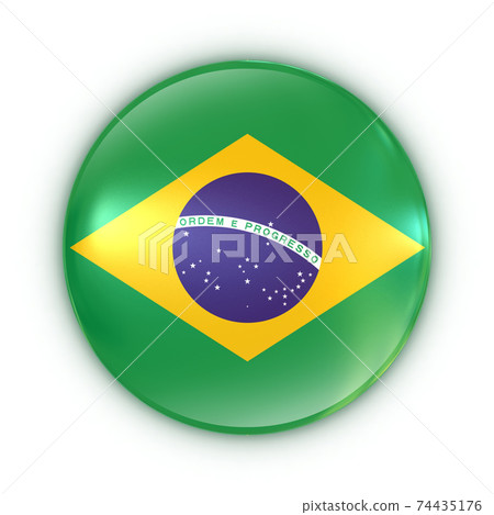 badge - Brazilian flag badge - Brazilian flag 74435176
