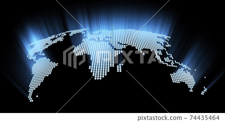 abstract glowing hi-tech world map as background abstract glowing hi-tech world map as background 74435464