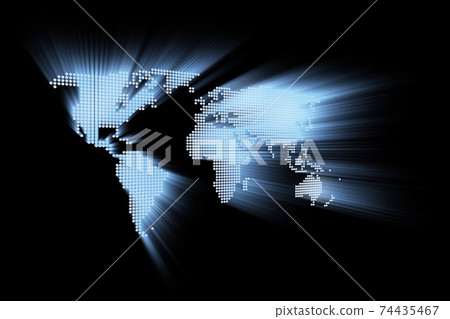 abstract glowing hi-tech world map as background abstract glowing hi-tech world map as background 74435467