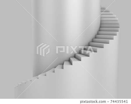 spiral stairway as background 3d illustration spiral stairway as background 3d illustration 74435541