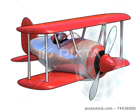 cartoon like airplane 3d illustration isolated on white background cartoon like airplane 3d illustration isolated on white background 74436000