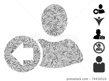 Dash Mosaic Previous User Icon - Stock Illustration [74438528] - PIXTA