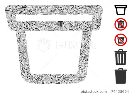 Hatch Mosaic Pail Icon Hatch Mosaic Pail Icon 74438694