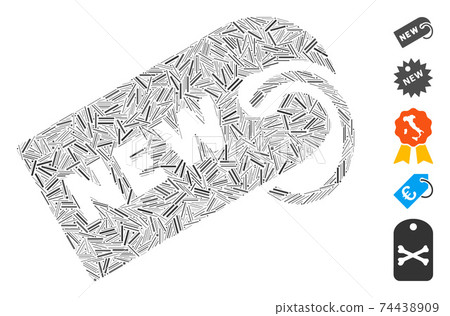 Hatch Collage New Tag Icon Hatch Collage New Tag Icon 74438909