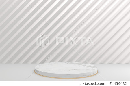 White style, Podium minimal geometric. 3D rendering White style, Podium minimal geometric. 3D rendering 74439482