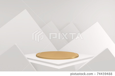 White style, Podium minimal geometric. 3D rendering White style, Podium minimal geometric. 3D rendering 74439488