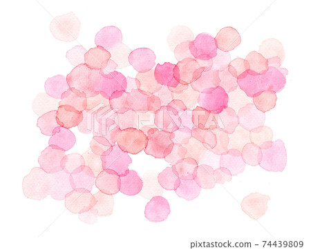 Watercolor Polka Dots Pattern Watercolor Polka Dots Pattern 74439809
