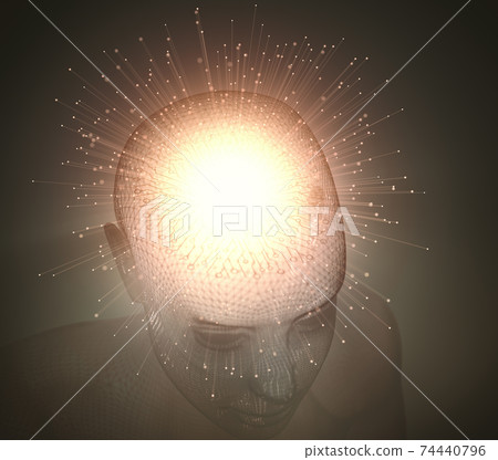 Artificial Intelligence Neural Implant Brain Microprocessor Artificial Intelligence Neural Implant Brain Microprocessor 74440796
