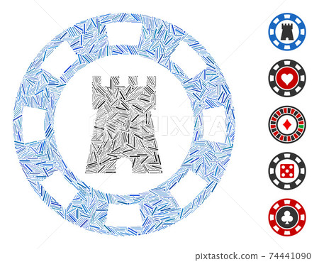 Hatch Mosaic Castle Casino Chip Icon Hatch Mosaic Castle Casino Chip Icon 74441090