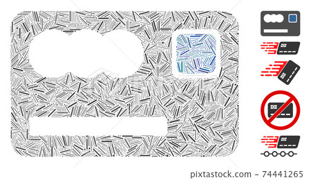 Dash Collage Banking Card Icon 74441265