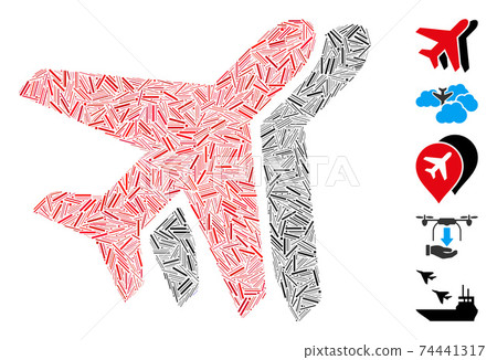 Hatch Collage Airplanes Icon Hatch Collage Airplanes Icon 74441317