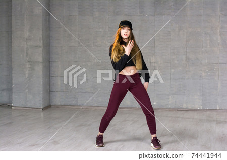 Modern style female dancer. Modern style female dancer. 74441944